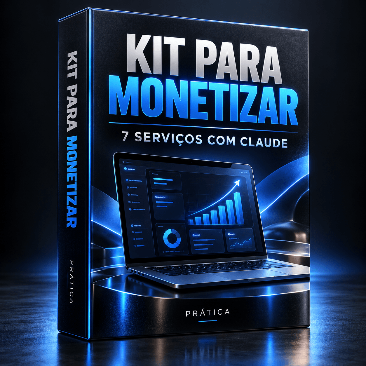 Capa de Kit para Monetizar: 7 serviços com Claude